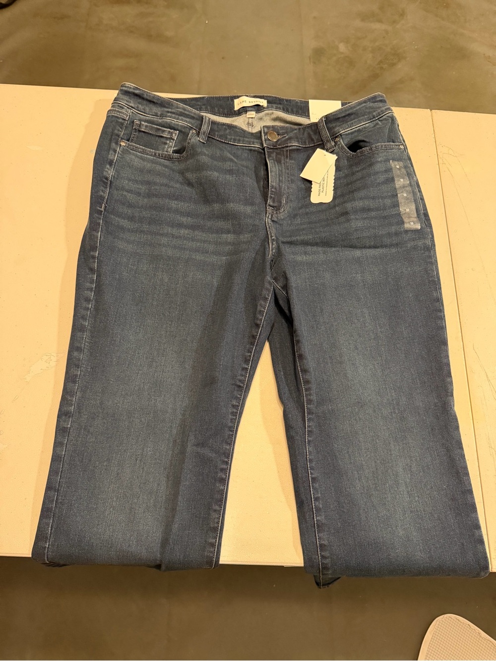 Lane Bryant Straight Leg Jeans in Medium Blue Wash